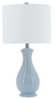 A & B Home Skyway Blue Curved Table Lamp-0
