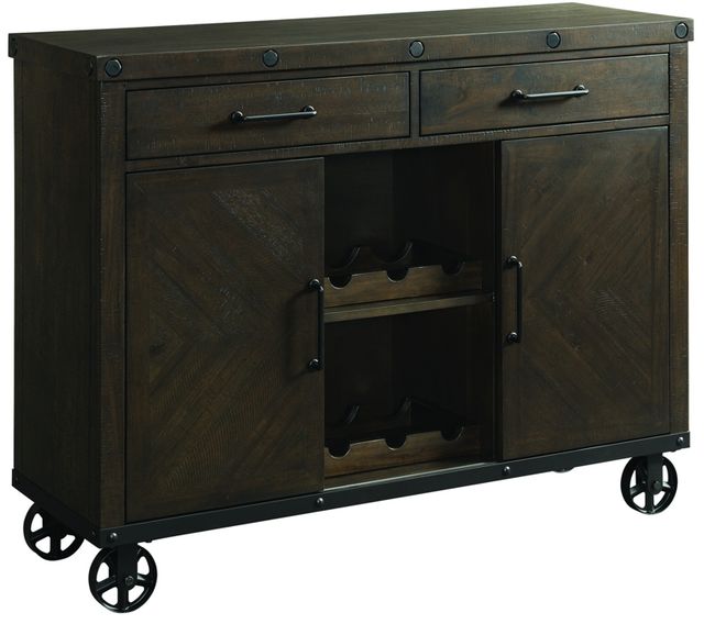 Elements International Colorado Black Wine Rack-0