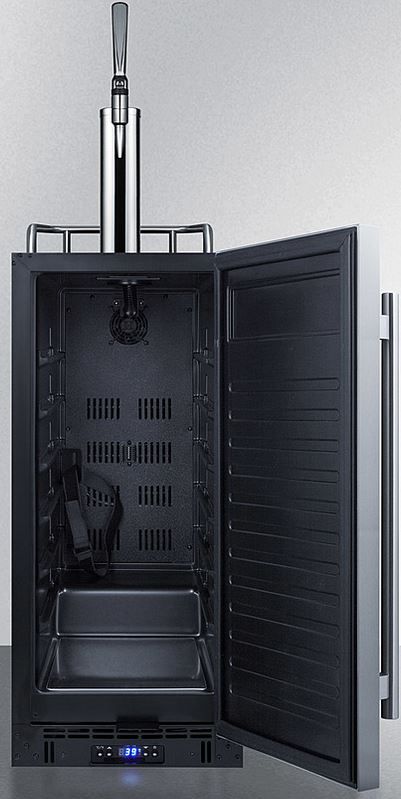 Summit® 2.9 Cu. Ft. Stainless Steel Beer Cooler/Kegerator-2