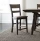 Liberty Furniture Double Bridge Dark Chestnut/Gray Splat Back Counter Chair-1