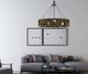 Cal® Lighting & Accessories Bradford Smoky Wood Chandelier-1