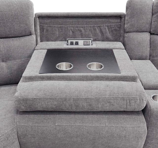 Parker House® Richland 6-Piece Bristol Gray Power Reclining L-Shape Sectional-2