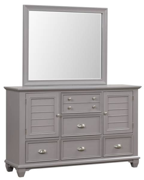 New Classic® Home Furnishings Jamestown 4-Piece Gray California King Panel Bedroom Set-3
