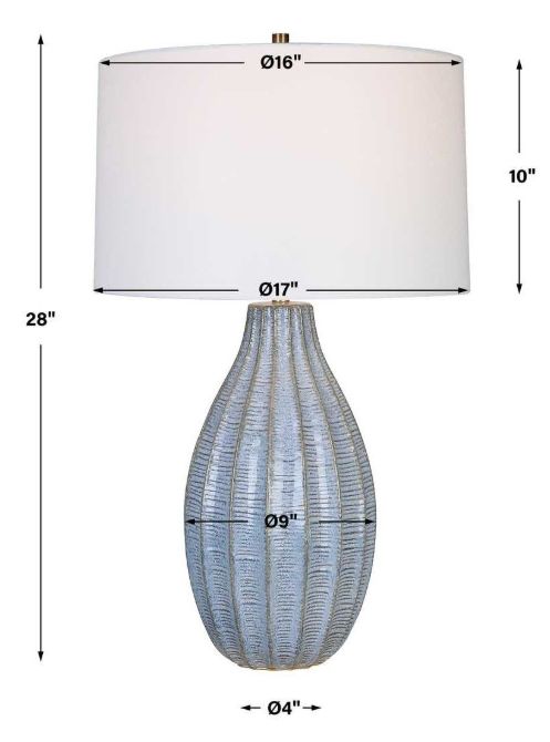 Uttermost® Veston Blue/Gray Table Lamp-2