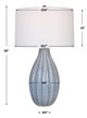 Uttermost® Veston Blue/Gray Table Lamp-2