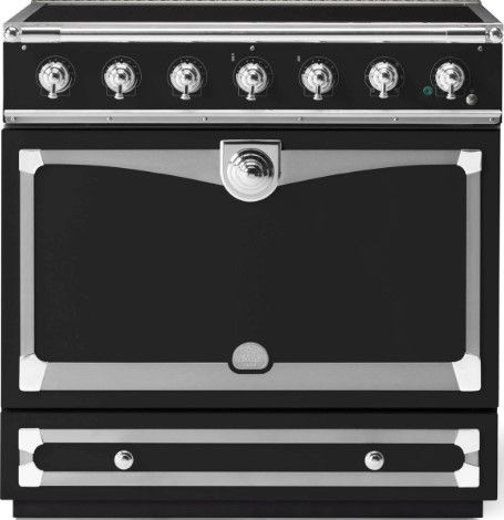 La Cornue CornuFé 90 Albertine 36" Matte Black Pro Style Induction Range-0