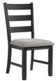 Elements International Martin 3-Piece Gray/Black Dining Table Set-2