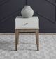 Liberty Furniture Berkley Square Linen Chairside Table with Khaki Base-1