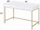 ACME Furniture Ottey White High Gloss Vanity Desk with Gold Base-2