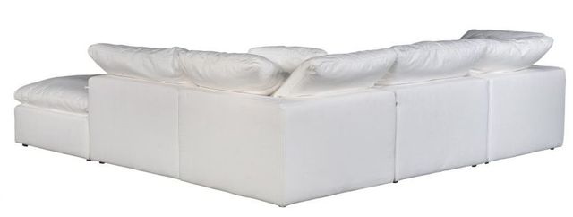 Moe's Home Collection Clay Dream 5-Piece Cream White L-Shaped Modular Sectional and Ottoman-1