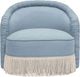TOV Furniture Pamela Blue Tasseled Lounge Accent Chair-3