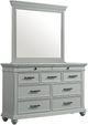 Elements International Slater 4-Piece Gray King Platform Bedroom Set-3
