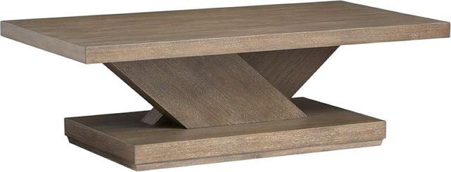 Magnussen Home® Lansbury Antique Wheat Rectangular Cocktail Table with Casters-0