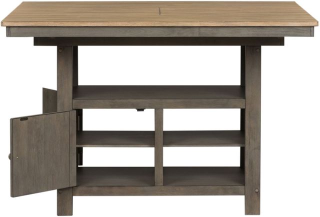 Liberty Furniture Lindsey Farm 7-Piece Gray/Sandstone Gathering Table Set-3