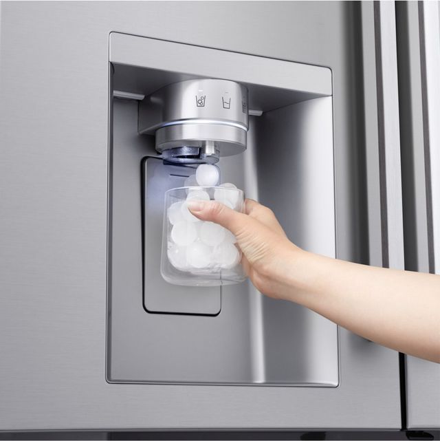 LG 36” 28.6 Cu. Ft. PrintProof™ Stainless Steel French Door Refrigerator with Mini Craft Ice™-3