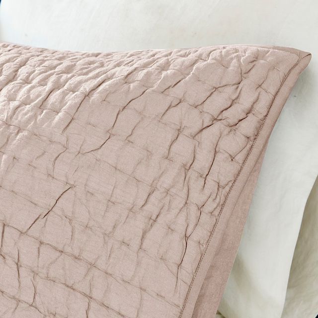 Olliix by Madison Park Signature Serene Blush Full/Queen Cotton Hand Quilted Coverlet Set-3