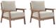 Signature Design by Ashley® Grover Beach 2-Piece Beige/Driftwood Plastic/Fabric Outdoor Lounge Chair-0