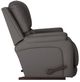 La-Z-Boy® Greyson Blue Grey Leather Manual Rocking Recliner-2