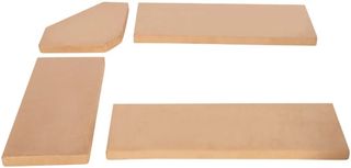 Linon Chelsea 4-Piece Beige Microfiber Cushion Set 