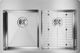 Elkay Crosstown® Polished Satin 33" x 22" 1-Hole Equal Double Bowl Dual Mount ADA Sink Kit-1