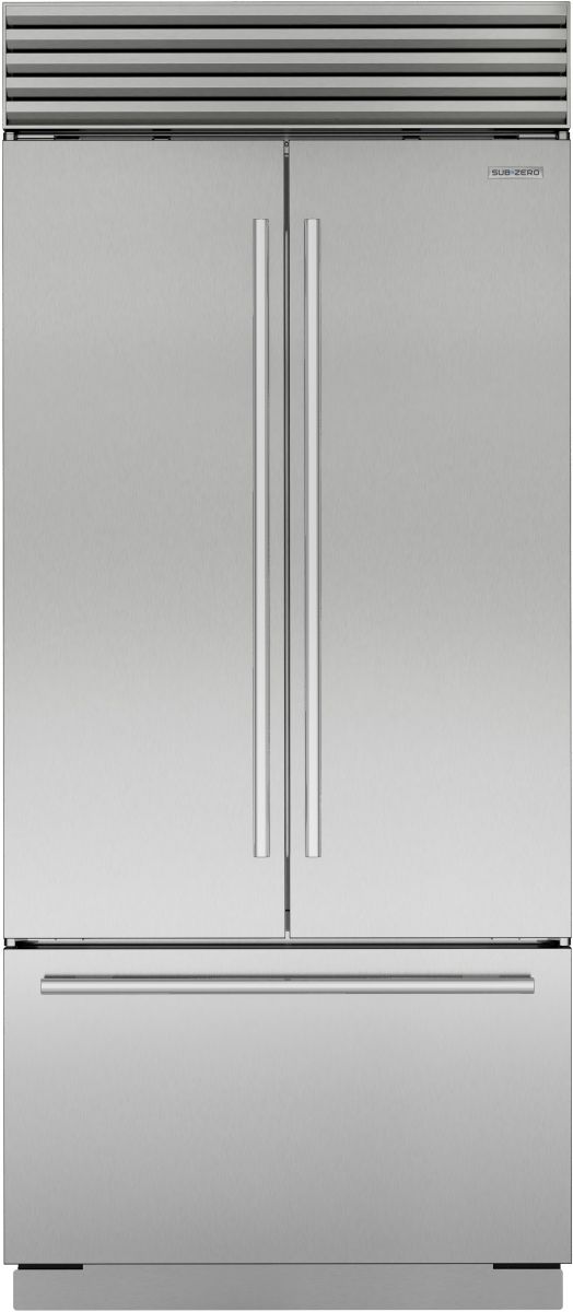 Sub-Zero® Classic Series 36 in. 20.5 Cu. Ft. Stainless Steel Built In French Door Refrigerator-0