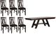Liberty Furniture Lawson 7-Piece Dark Espresso/Light Espresso Dining Set-0