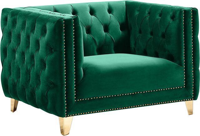 Meridian Furniture Michelle Green Velvet Chair-0
