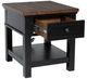 Signature Design by Ashley® Wildenauer Brown End Table with Black Base-5