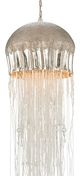Currey & Company Medusa Nickel Large Pendant-1