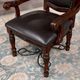 Furniture of America® Picardy 2-Piece Black/Brown Cherry Arm Chair Set-4