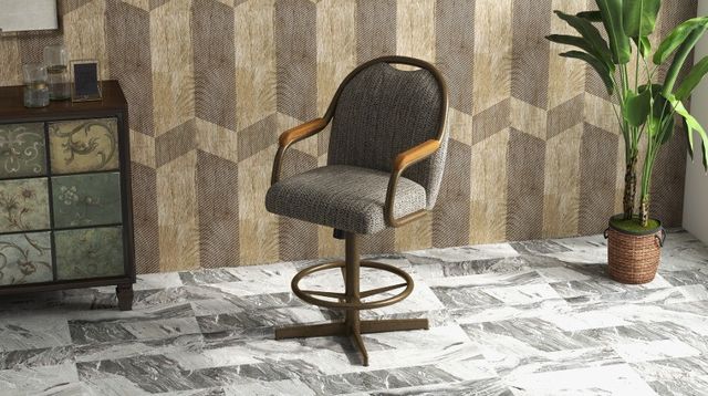 Chromcraft Customizable Medina Swivel Tilt Counter Height Dining Stool-1