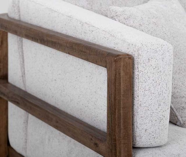 International Furniture Direct Roots Stained Brown/White 93" Upholstered Sofa-4