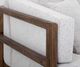 International Furniture Direct Roots Stained Brown/White 93" Upholstered Sofa-4