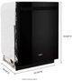 Whirlpool® 24" Black Built-In Dishwasher-3