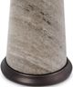 Bassett® Furniture Corinne Black Top Drink Table with Brown Base-3