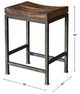 Uttermost® Beck Dark Walnut Counter Stool-2
