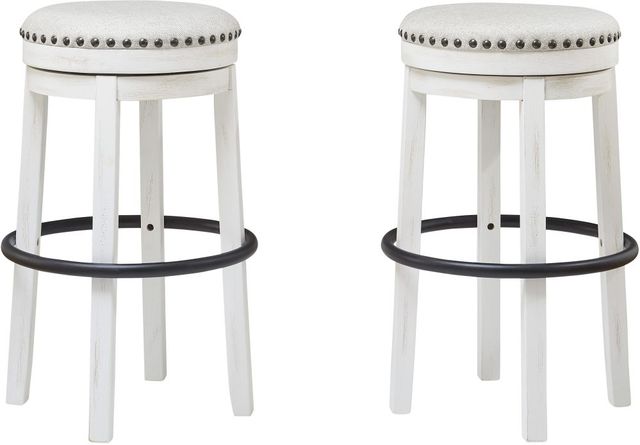 Signature Design by Ashley® Valebeck White Bar Stool-2