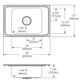 Elkay Celebrity® Brushed Satin Stainless Steel 25" x 17" x 7" 2LM-Hole Single Bowl Drop-in Classroom Sink-1