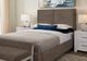 Artisan & Post by Vaughan-Bassett Joinery Brindle Gray/Washed White Oak King Upholstered Panel Bed-1