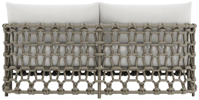 Bernhardt Nodi Bernhardt Exteriors Gray/Shiitake Fabric/Rope Outdoor Sofa-3
