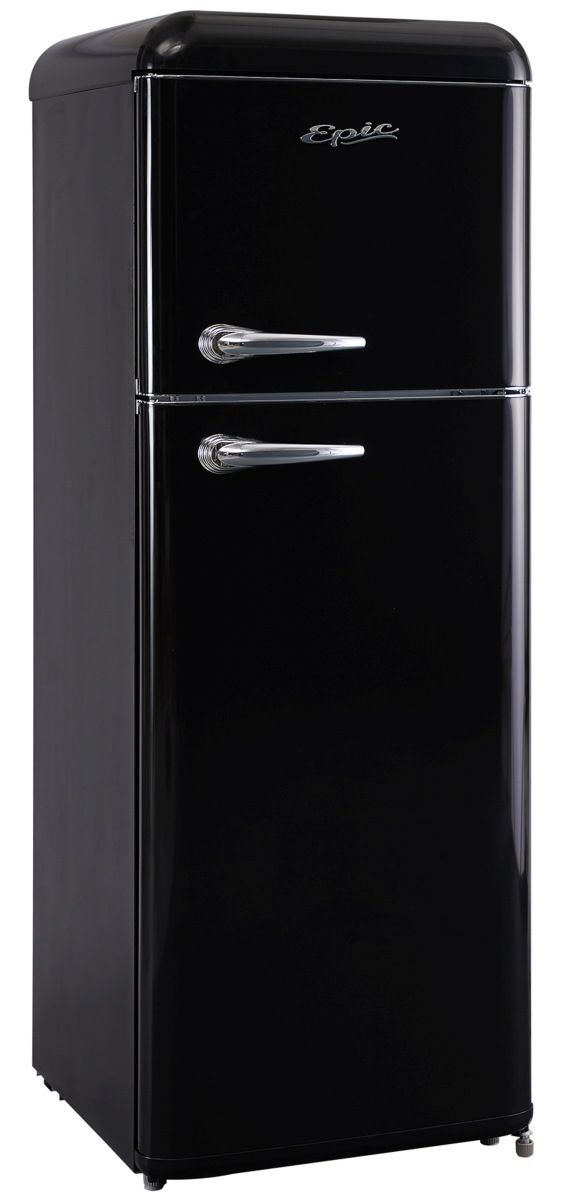Epic® 22" 7.5 Cu. Ft. Retro Black Top Freezer Refrigerator-3