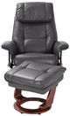 BenchMaster Euro Line Ventura II Iron Gray Chair and Ottoman Set-1