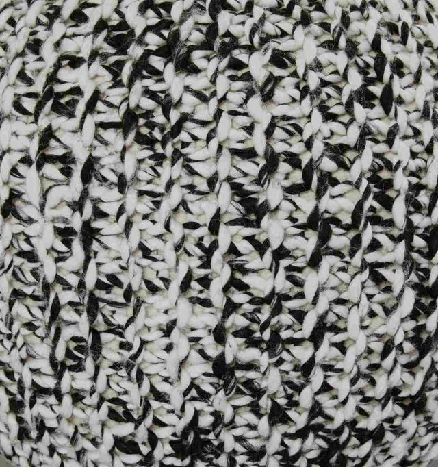 Signature Design by Ashley® Latricia Black/White Pouf-2