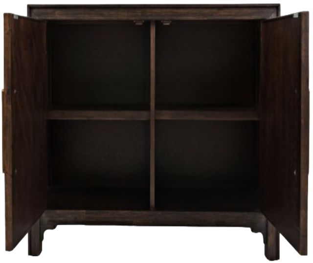 Jofran Inc. Gramercy Dark Chevron 2-Door Accent Cabinet-3