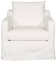 Vanguard® Furniture Thea Inlet Optic White Slipcover Chair-0