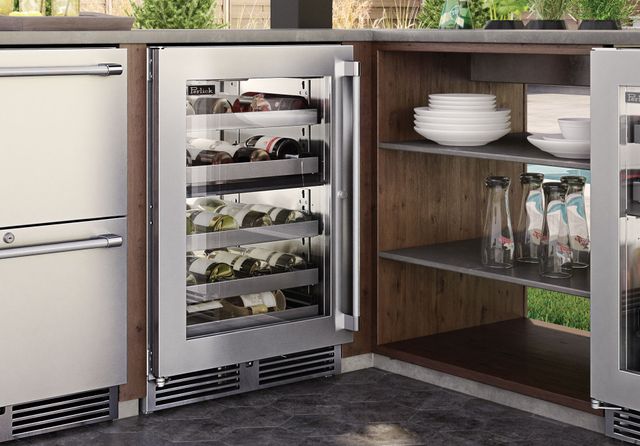 Perlick® Signature Series 5.2 Cu. Ft. Panel Ready Frame Dual Zone Outdoor Wine Cooler -1