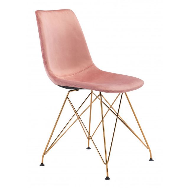 Zuo® Modern Parker Pink Dining Chair-0