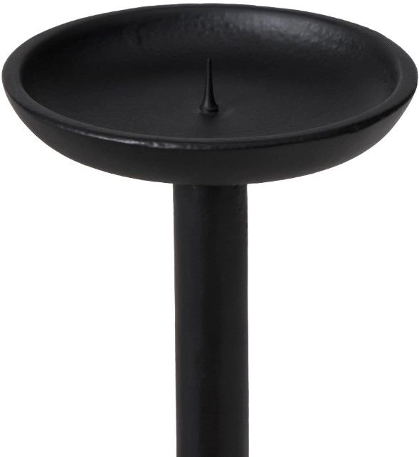 Renwil® Anika Matte Black Candle Holder-3