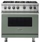 Viking® 5 Series 36" Eucalyptus Pro Style Liquid Propane Gas Range-0