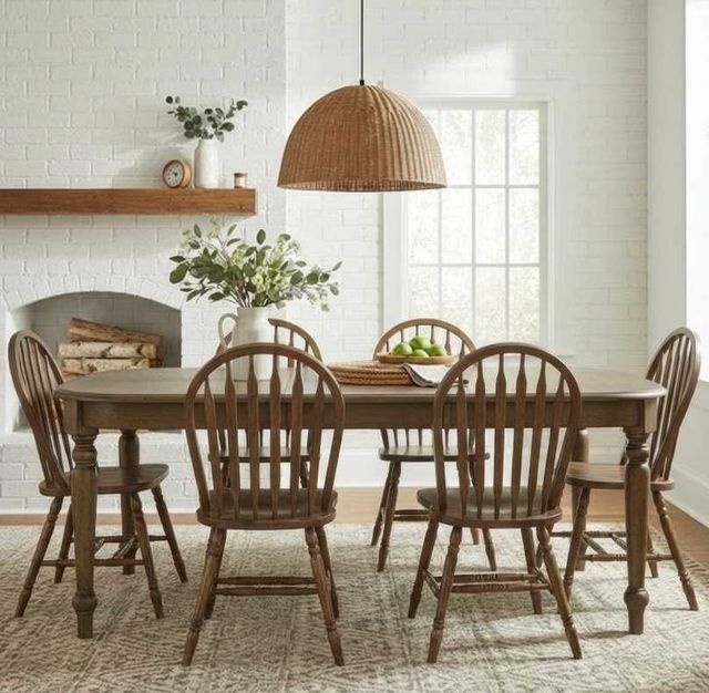 Liberty Furniture Carolina Crossing 7-Piece Antique Honey Dining Table Set-1